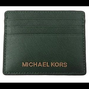 Michael Kors Jet Set Saffiano Leather Card Holder